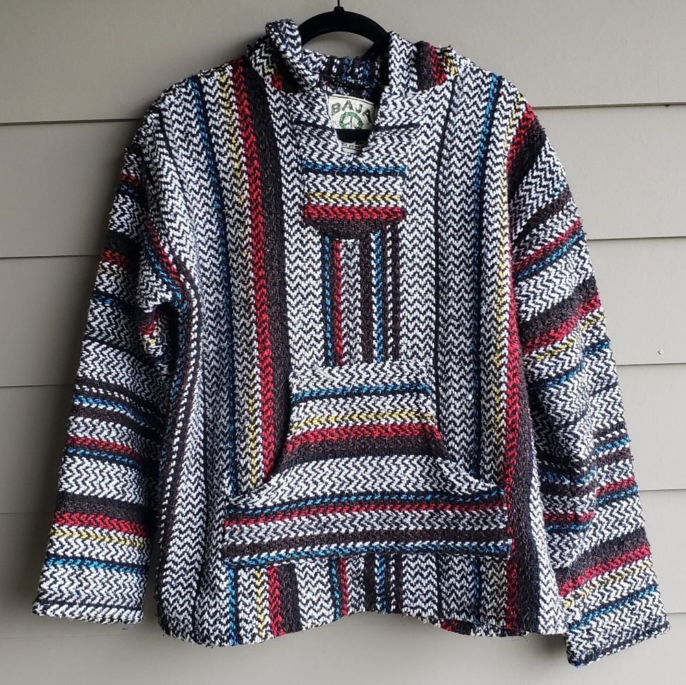 Baja Joe Striped Woven Eco-Friendly Jacket Hoodie